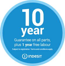 indesit 10 Year Warranty