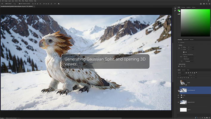 Generating Gaussian Splat and opening 3D viewer