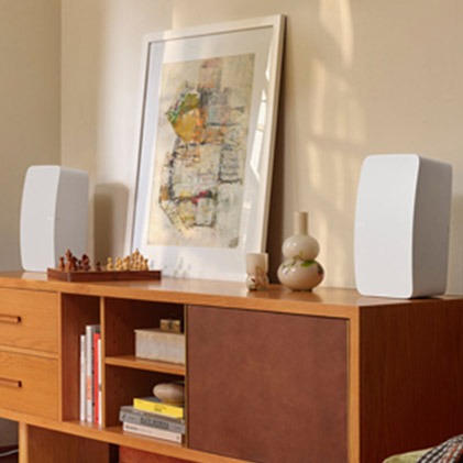 Pair two speakers for stunningly detailed stereo sound.