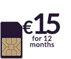 15 Euro For The First 12 Months, €15 Per Month For Life Thereafter