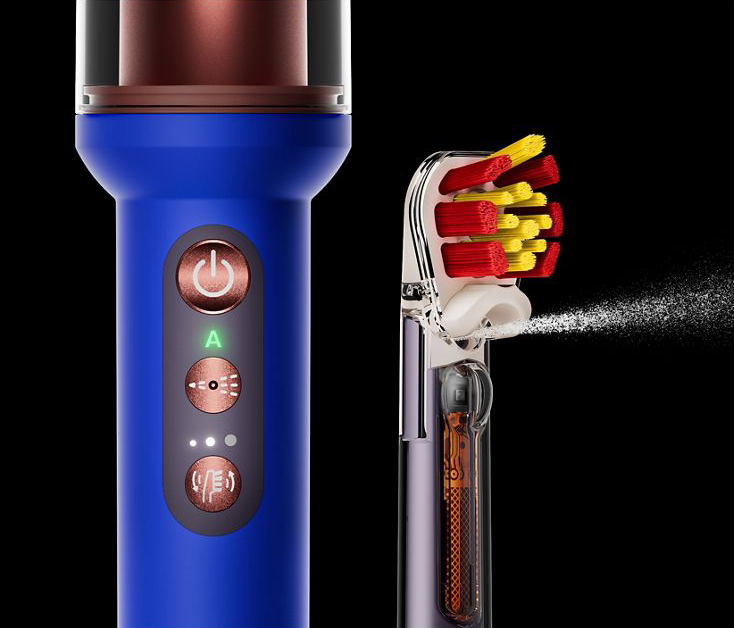 Dyson CameraJet sensitive brush head.