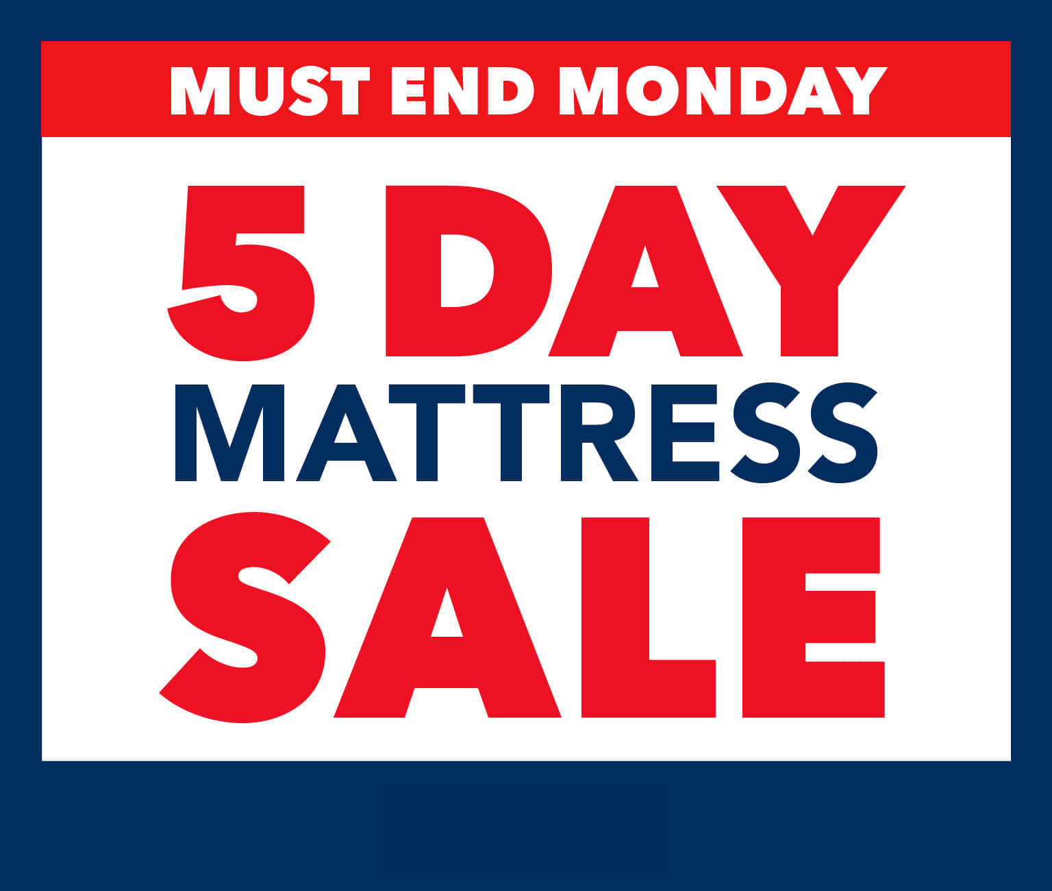 5 day mattress sale
