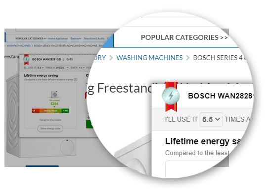 Ratings for energy savings