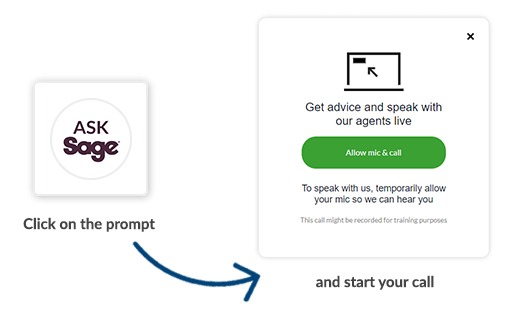 Click on the prompt and fill out the form.