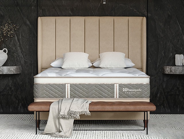 Image of a bed and bedding
