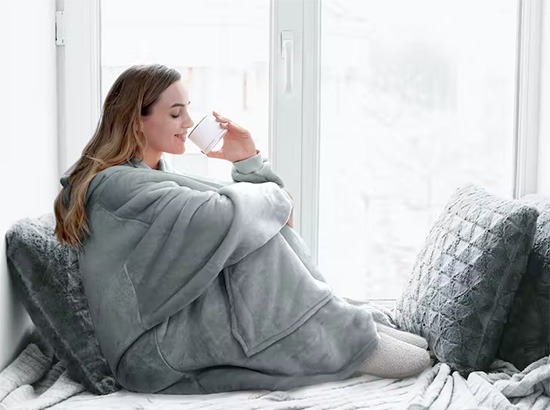Create a blanket fort. Throw blankets, and lots of them.