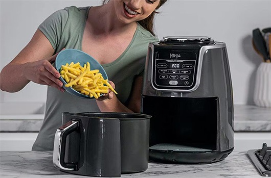 Don’t waste energy. Try using an air fryer.