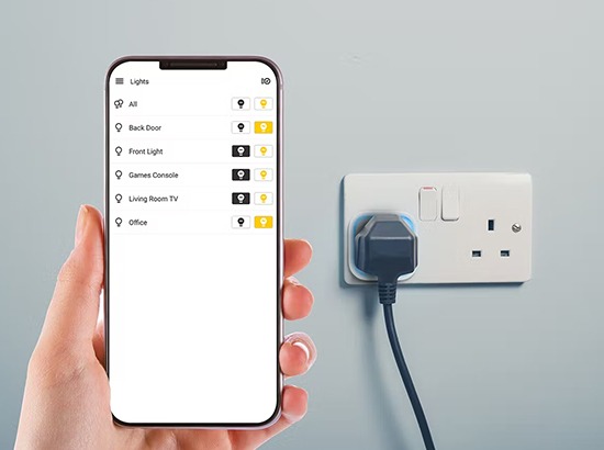 Control your home from your phone. Scheduling with a Smart Plug.
